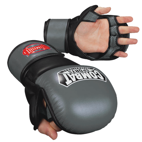 Combat Sports, Leather, MMA, Safety Sparring Gloves