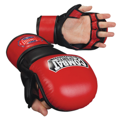 Combat Sports, Leather, MMA, Safety Sparring Gloves